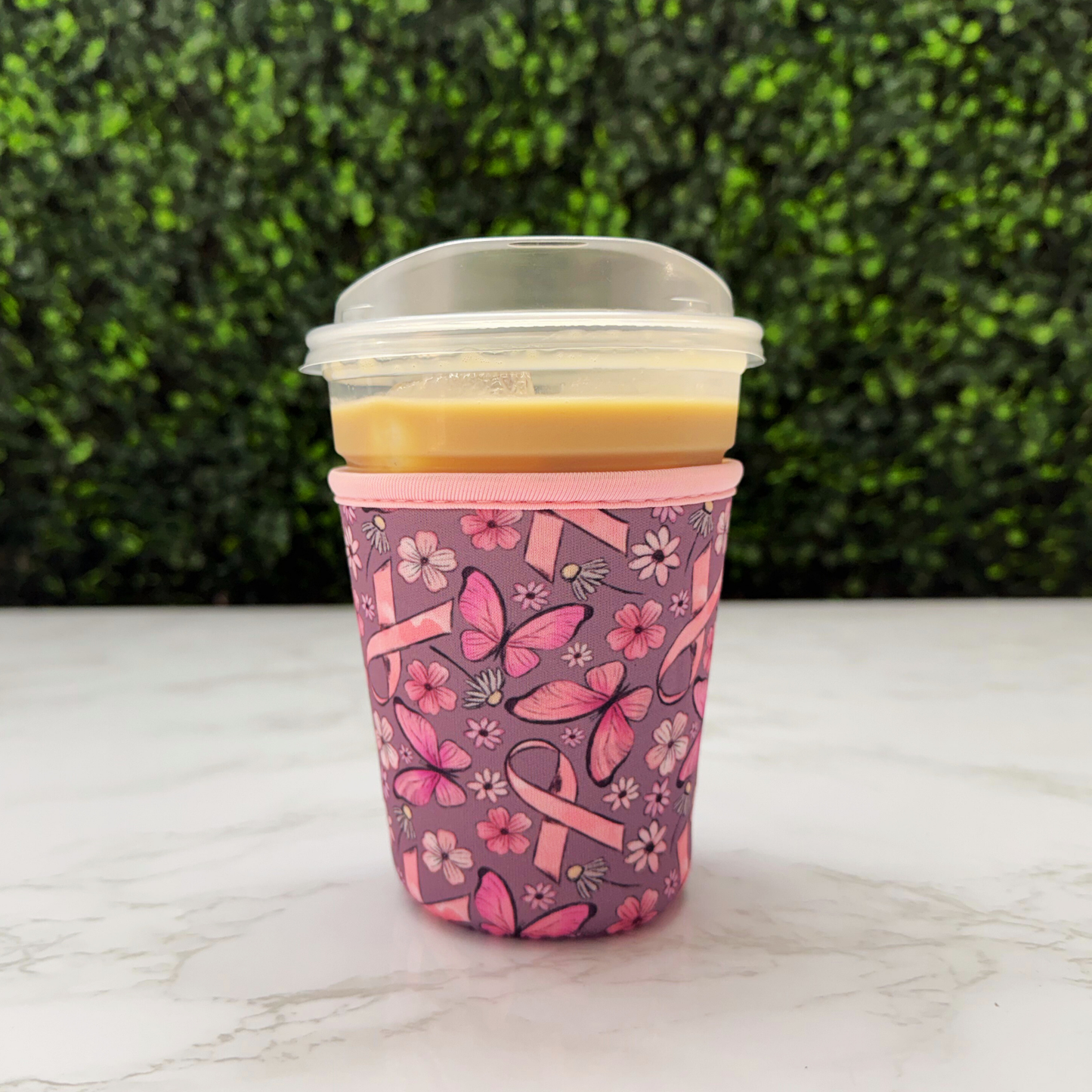Pink Ribbon Cancer  Awareness - Cup Sleeve