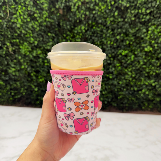 Retro Nurse Coquette - Cup Sleeve