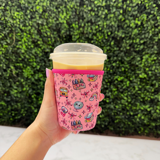 Teacher Coquette Bus Crayola - Cup Sleeve