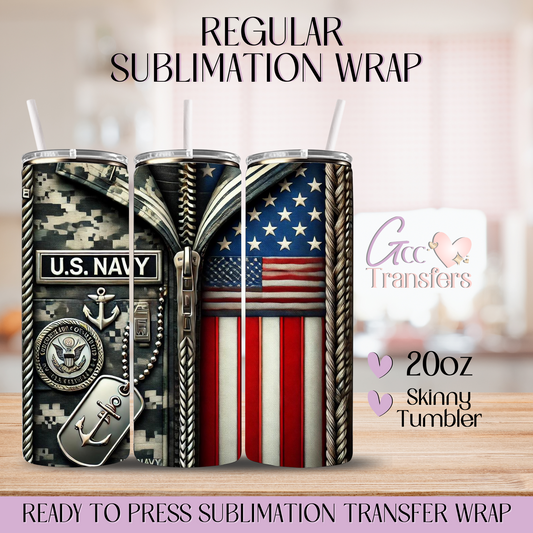 U.S. Navy - 20oz Regular Sublimation Wrap