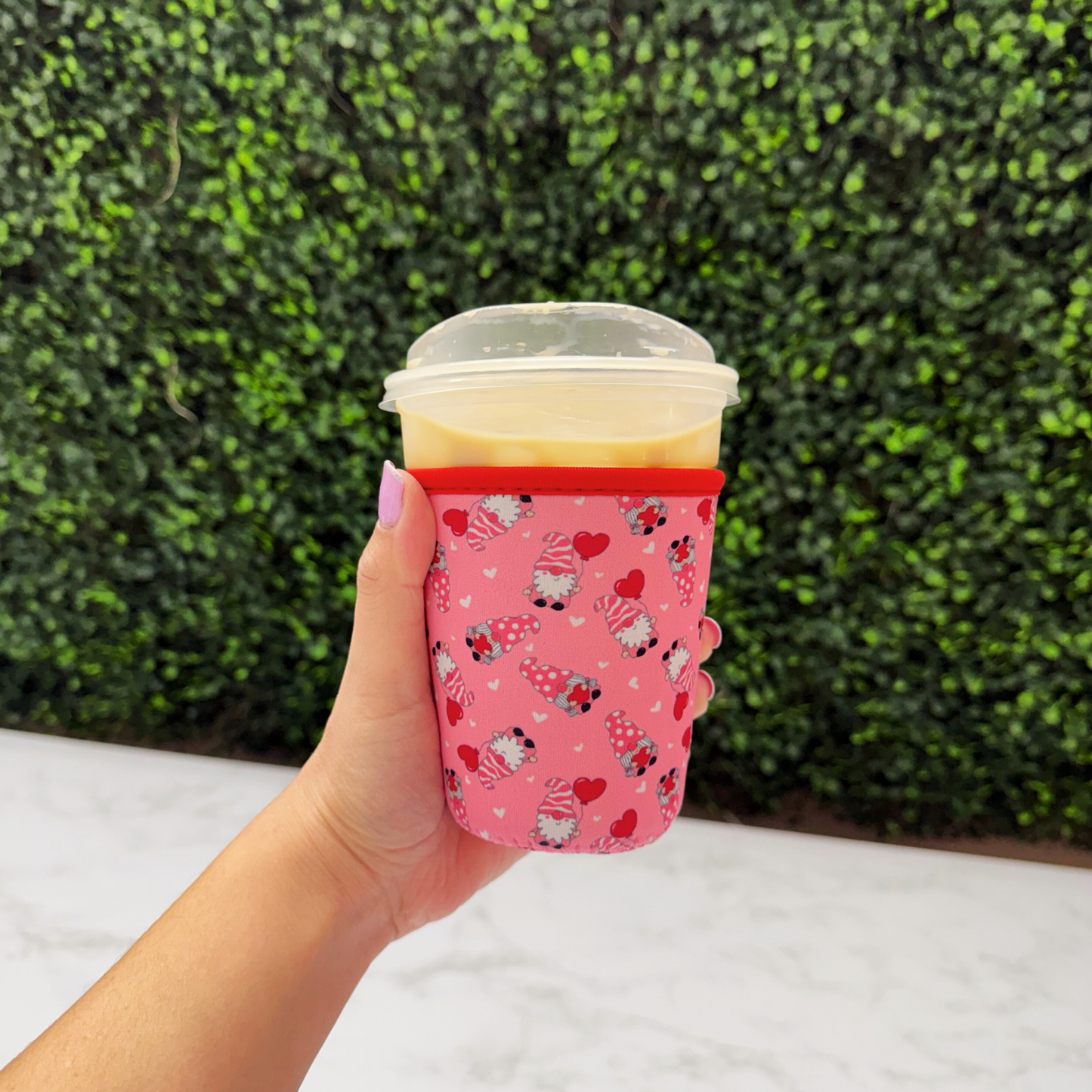 Valentine Gnomes Balloon - Cup Sleeve