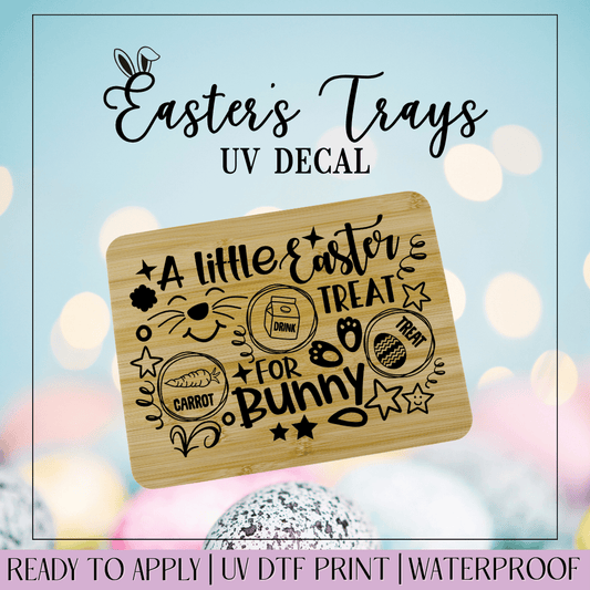 A Little Easter Treat - Easter Tray UVDTF Decal
