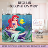 Red Hair Duchess and Fish- 20oz Regular Sublimation Wrap