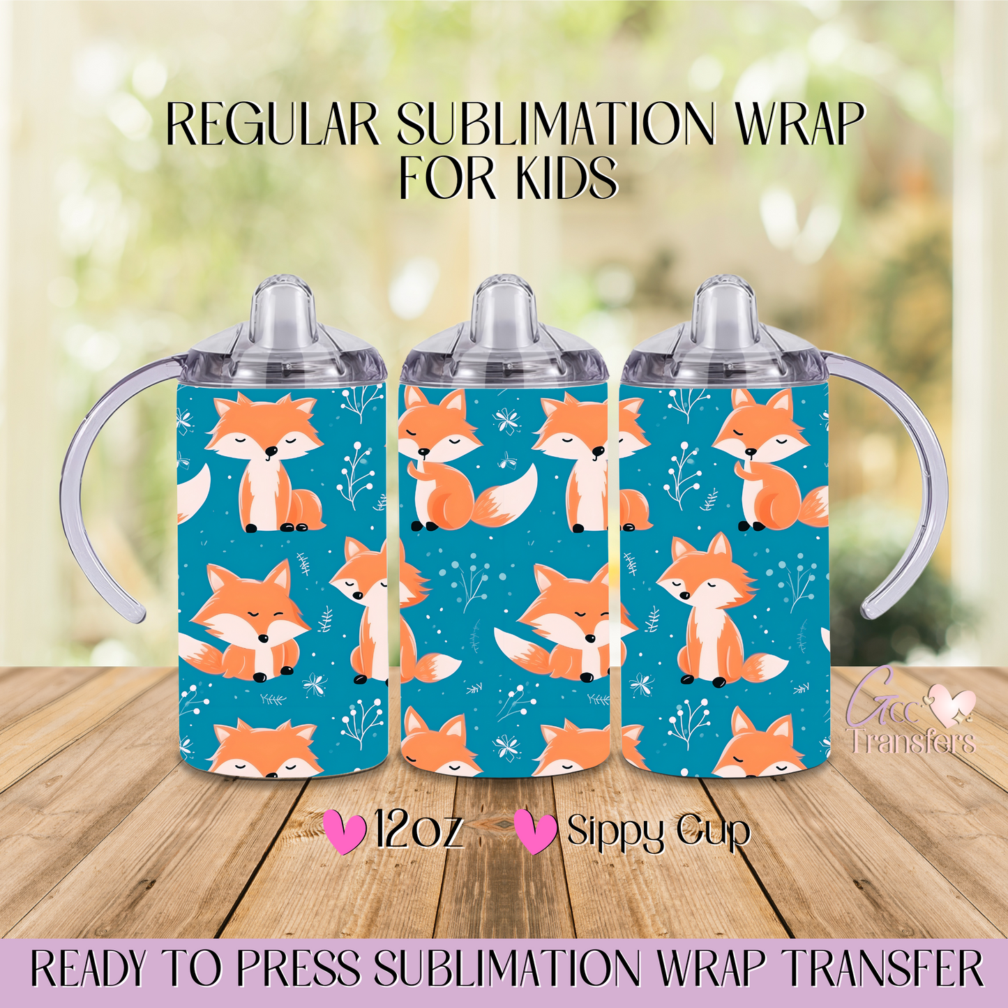 Baby Fox - 12oz Regular Sublimation Wrap