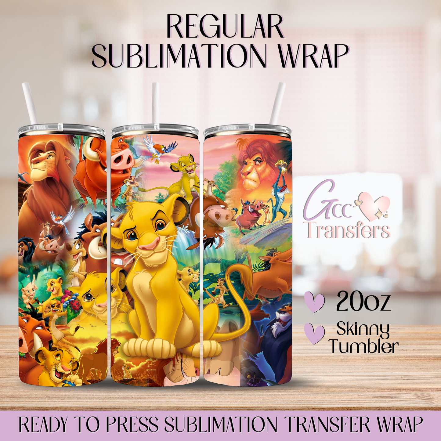 Baby Lion King - 20oz Regular Sublimation Wrap