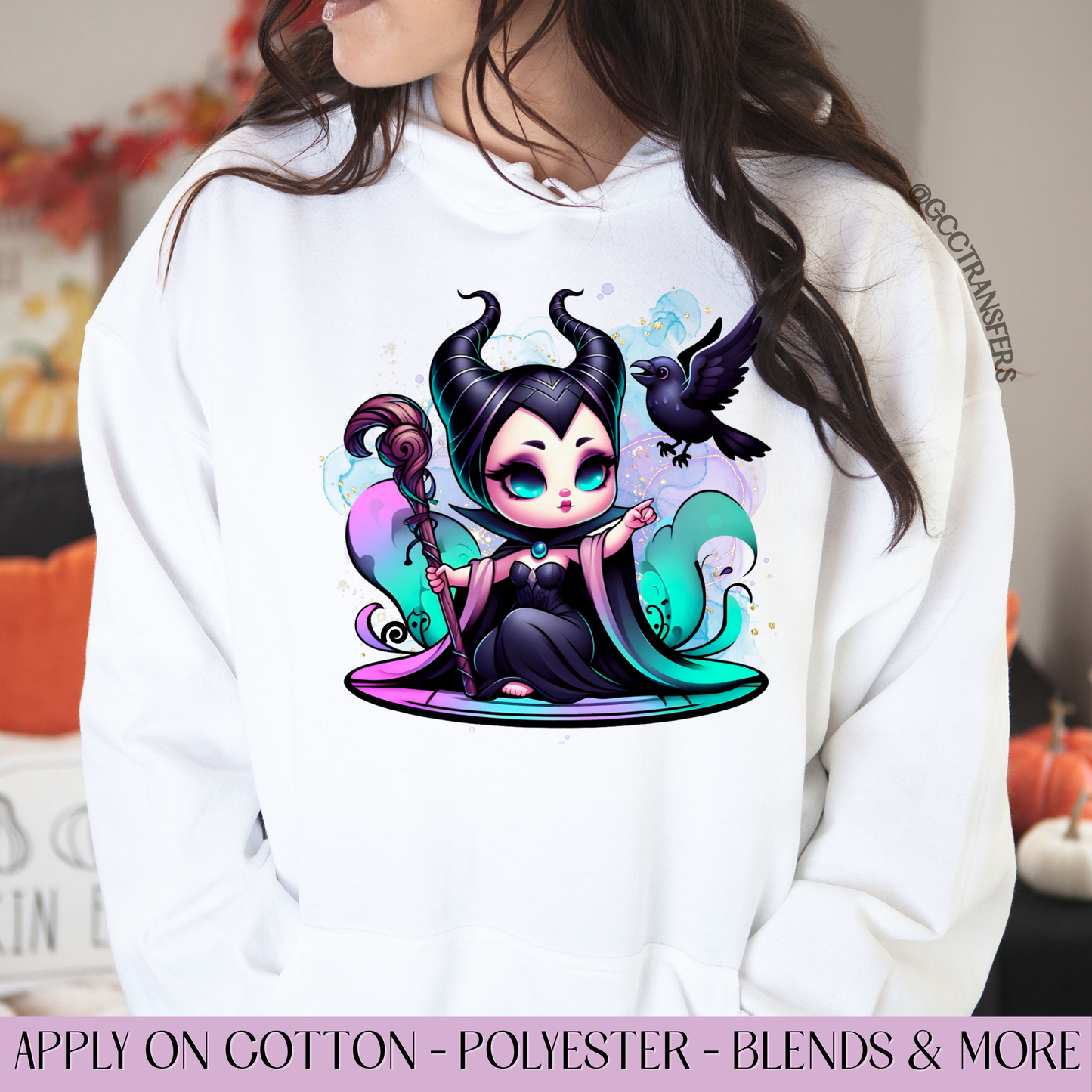 Baby Maleficent Purple Bird - Full Color DTF Transfer