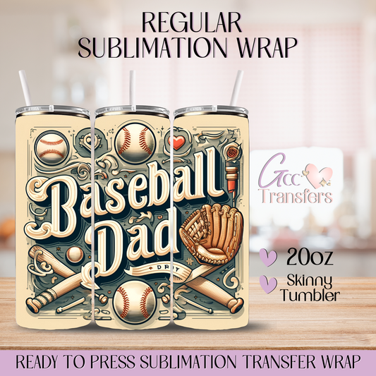 Baseball Dad - 20oz Regular Sublimation Wrap