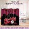 Baseball Red Sox Team - 20oz Regular Sublimation Wrap