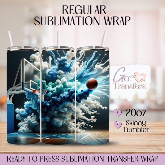 Basketball Clouds Court - 20oz Regular Sublimation Wrap