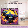Bat Comic Brick-wall Cape - 20oz Regular Sublimation Wrap