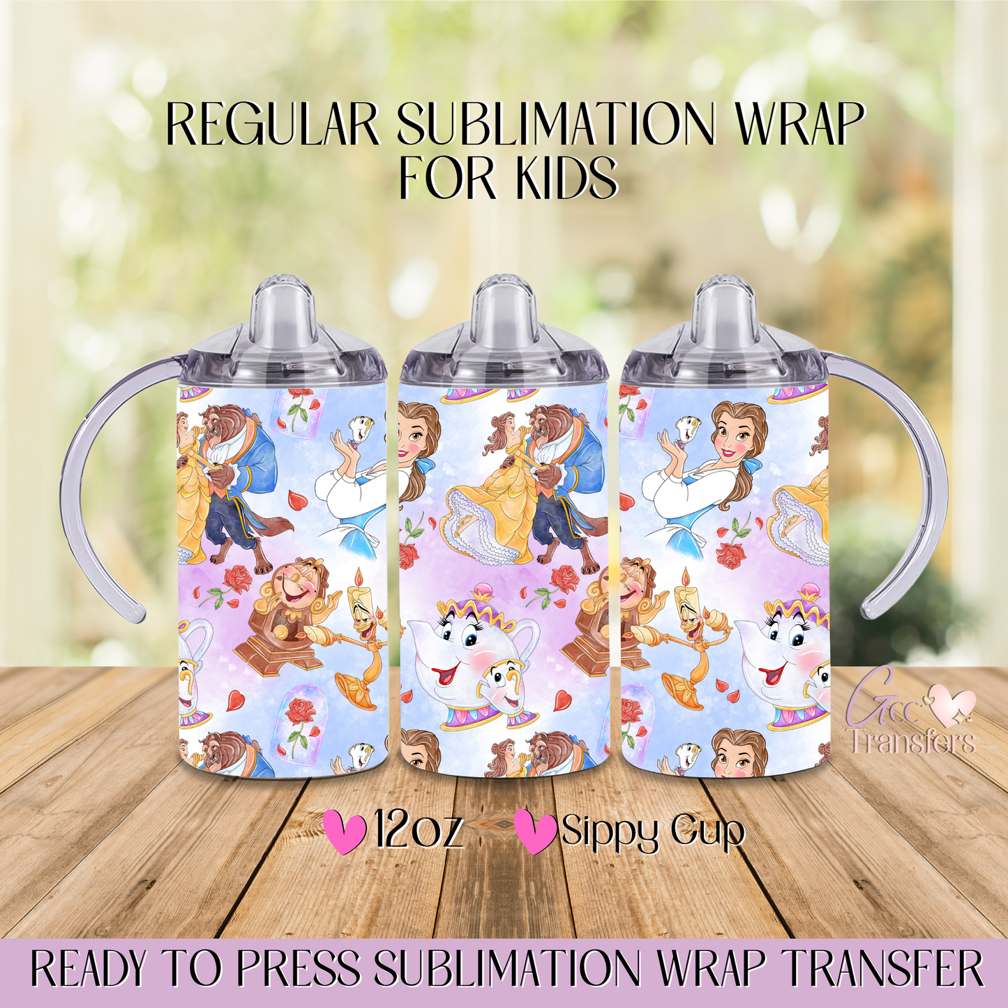 Yellow Duchess & Beast Lamp - 12oz Regular Sublimation Wrap