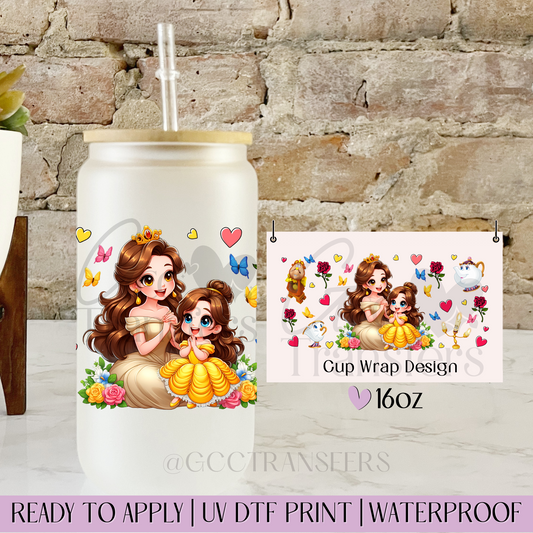 Belle Duchess Mother & Daughter - 16oz UV DTF WRAP