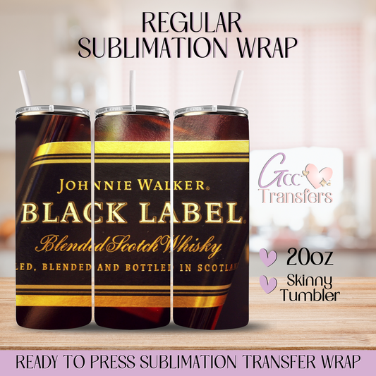 Black Label JW - 20oz Regular Sublimation Wrap