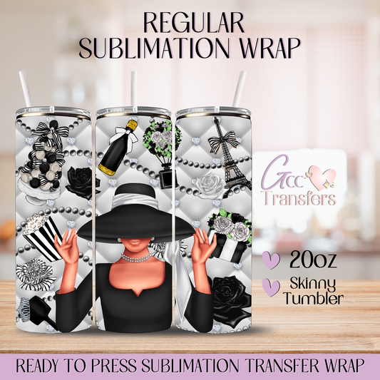 Black Luxury Fashion - 20oz Regular Sublimation Wrap