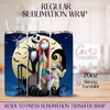 Blue Moon Spooky Soulmates Sitting - 20oz Regular Sublimation Wrap
