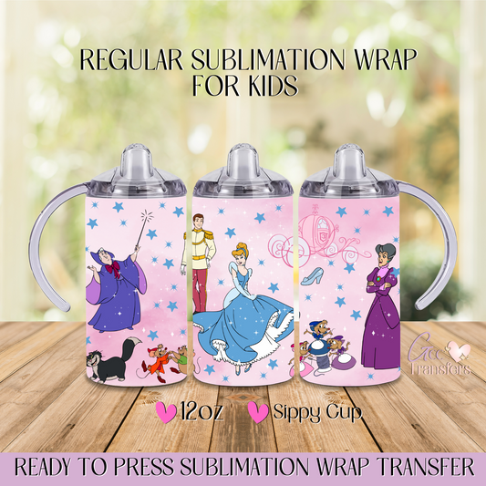 Blue Princess Magical - 12oz Regular Sublimation Wrap