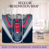 Blue Sneaker Patriots Football Team - 20oz Regular Sublimation Wrap