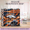 Denver Broncos Football Team - 20oz Regular Sublimation Wrap