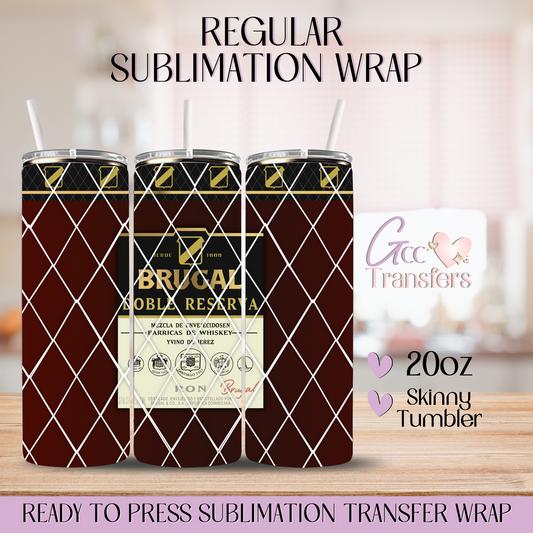 Brugal Doble Reserva Ron DR - 20oz Regular Sublimation Wrap