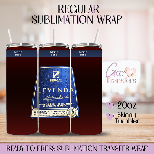 Brugal Leyenda Ron DR - 20oz Regular Sublimation Wrap