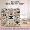 Sparkle Gold Designer Luxury - 20oz Regular Sublimation Wrap