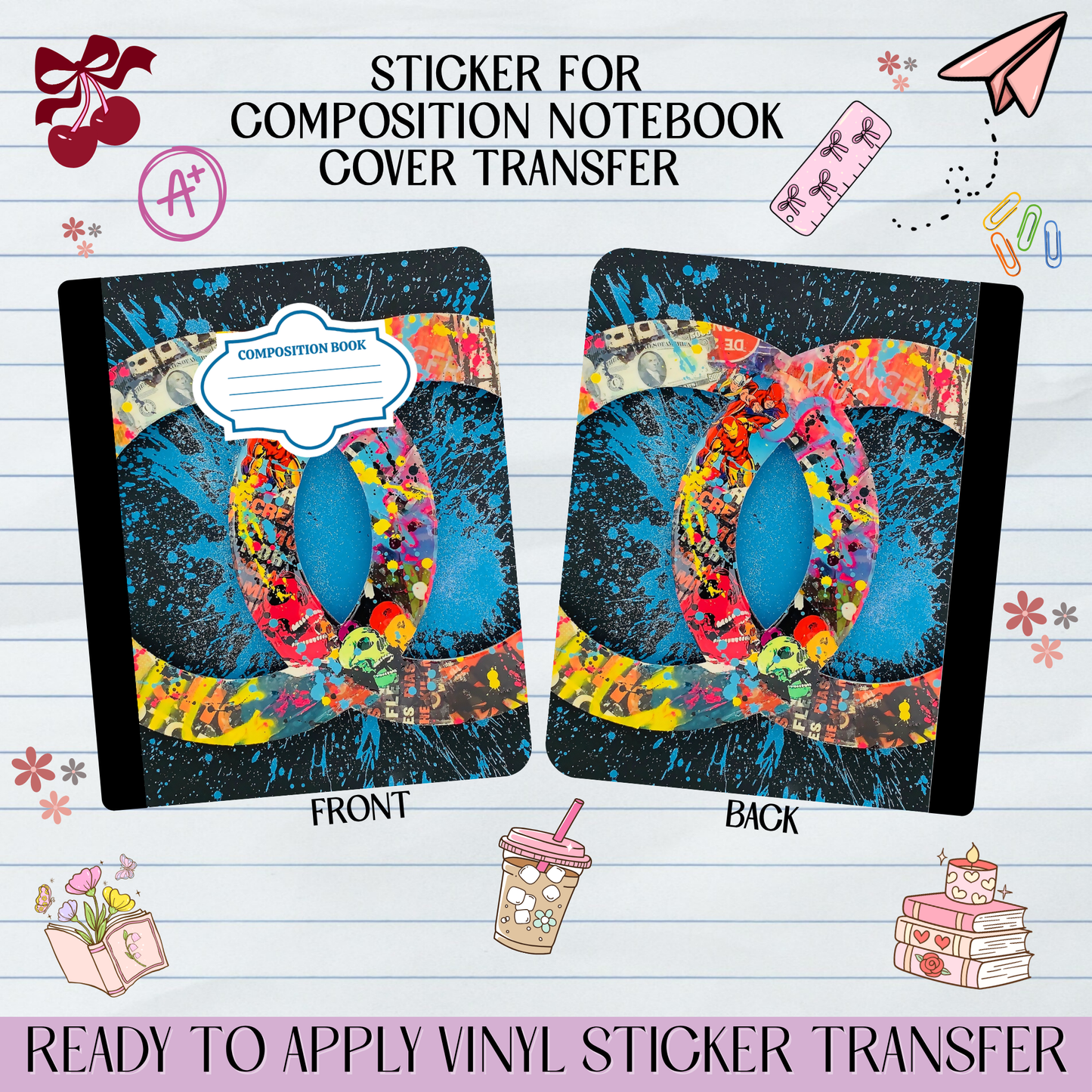 Fashion Paint Designer - Sticker for Notebook Cover