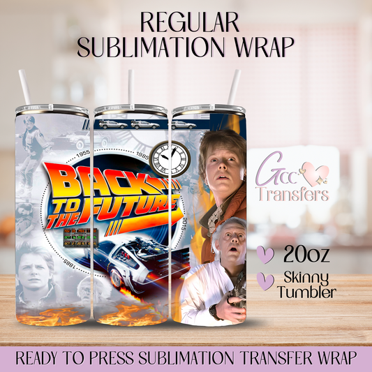 Characters Old Movie Future - 20oz Regular Sublimation Wrap