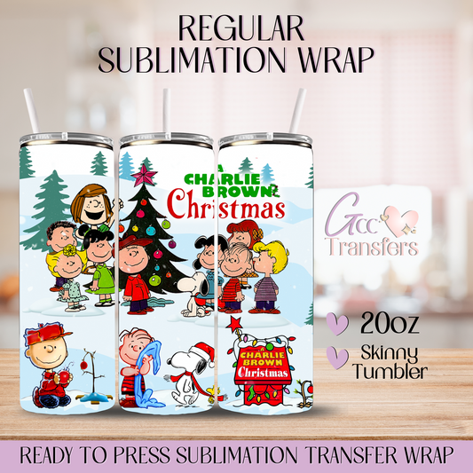 Charlie Friends Christmas - 20oz Regular Sublimation Wrap