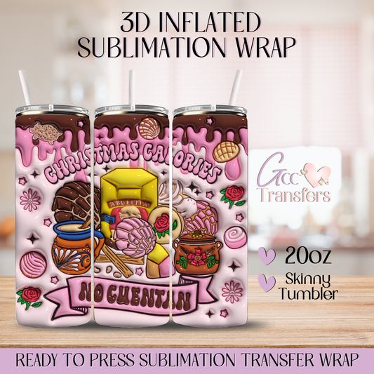 Christmas Calories - 20oz 3D Inflated Sublimation Wrap