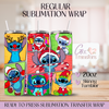 Christmas Collage Alien Character - 20oz Regular Sublimation Wrap