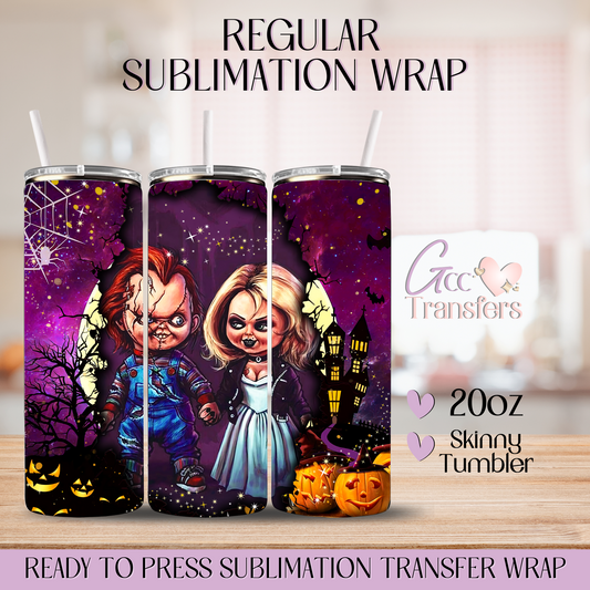 Chucky Bride Horror Movie - 20oz Regular Sublimation Wrap