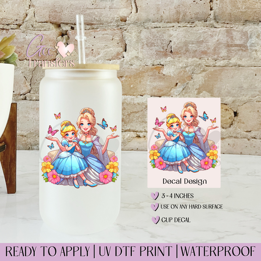 Sleeping Princess Mama & Daughter - Decal UVDTF
