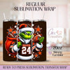 Grinch Browns Football - 20oz Regular Sublimation Wrap