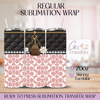 Black Peach Purse Fashion Leather - 20oz Regular Sublimation Wrap