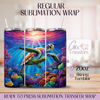 Colorful Turtle - 20oz Regular Sublimation Wrap
