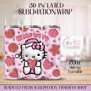 Pink Conchas Cat Faces Xmas - 20oz Regular Sublimation Wrap