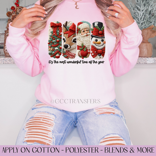 It's the Most Wonderful Time of the Year Yarn - Full Color DTF Transfer