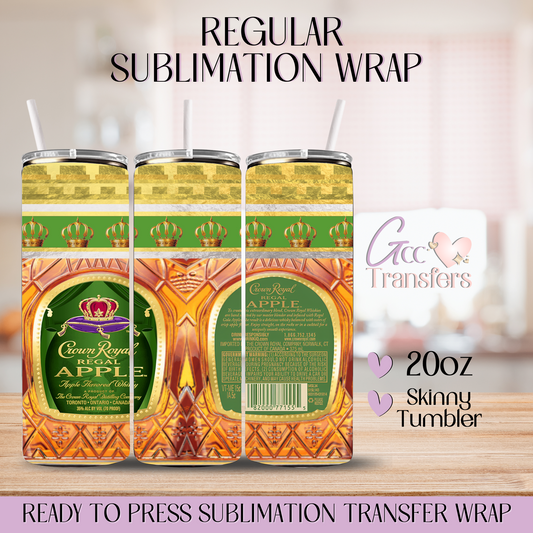 Apple Crown Royal - 20oz Regular Sublimation Wrap