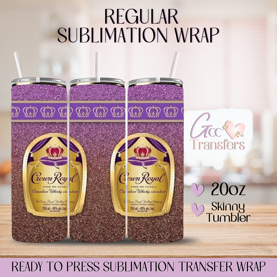 Crown Royal Whisky - 20oz Regular Sublimation Wrap