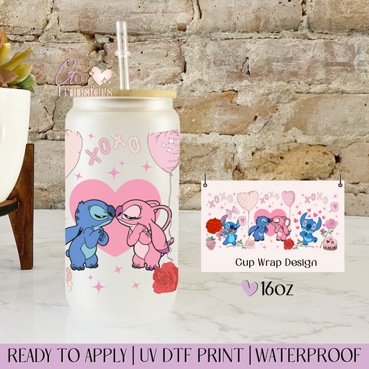 Cute Character XoXo - 16oz UV DTF WRAP