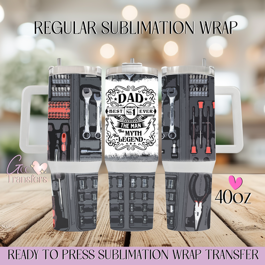 Dad Tool Box - 40oz Regular Sublimation Wrap