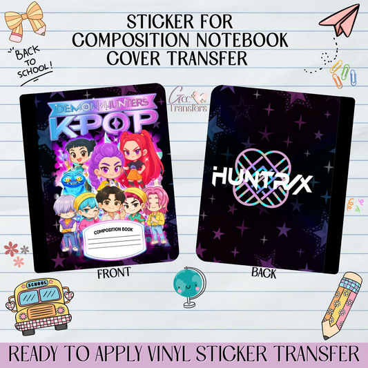 Hunter Crew Singers - Sticker for Notebook Cover