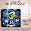 Grinch Lions Football - 20oz Regular Sublimation Wrap