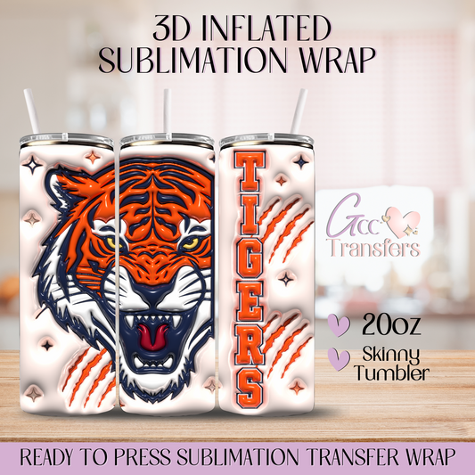Detroit Tigers - 20oz 3D Inflated Sublimation Wrap