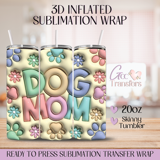 Dog Mama Pastel - 20oz 3D Inflated Sublimation Wrap