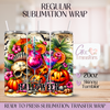 Drinks Summer Waiting for Halloween - 20oz Regular Sublimation Wrap