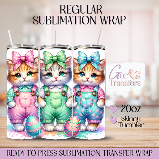 Easter Cute Kitties - 20oz Regular Sublimation Wrap