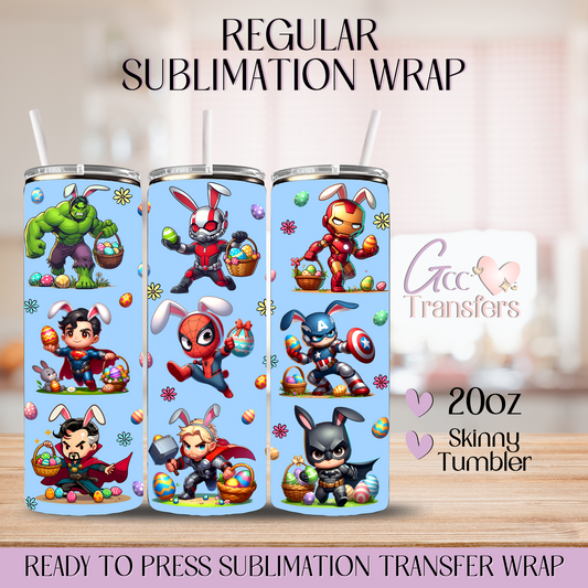 Easter Superheroes Babies - 20oz Regular Sublimation Wrap