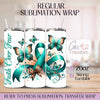 Faith Over Fear Teal Cancer Awareness - 20oz Regular Sublimation Wrap