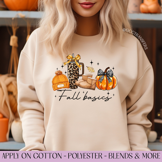 Fall Basics Boujee - Full Color DTF Transfer